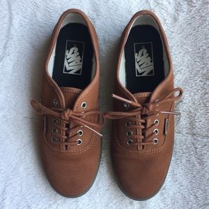 Brown Women’s Canvas Vans Low-tops